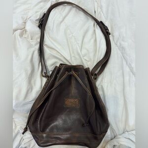 Patricia Nash Brown Leather Shoulder Bag